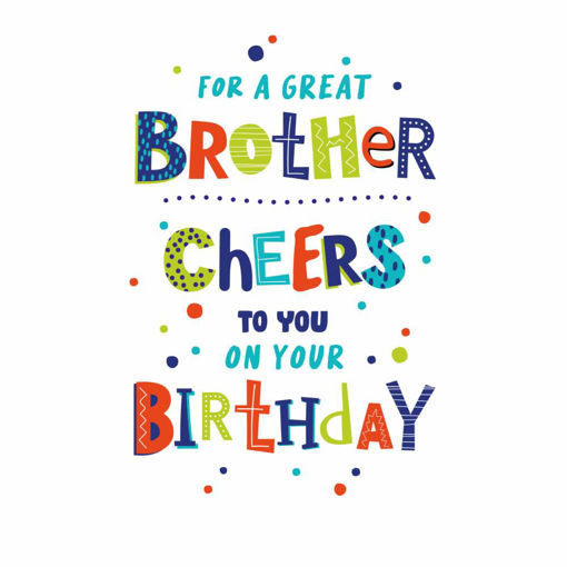 Picture of FOR A GREAT BROTHER CHEERS